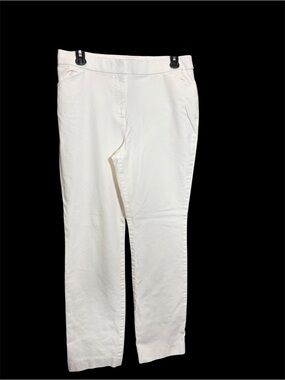 Chico's White Women's Pants with Label Detail